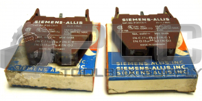 NEW LOT OF 2 SIEMENS P30CB11 CONTACT BLOCK 10AMP 1NO/1NC