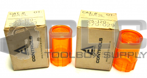 NEW LOT OF 2 ALLIS-CHALMERS OT-BA2L AMBER REPLACEMENT LENS 25-120-270-029