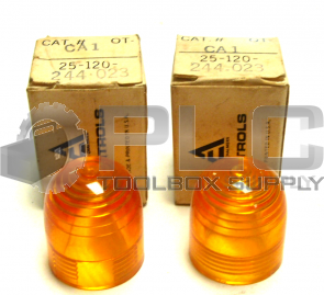 NEW LOT OF 2 ALLIS-CHALMERS OT-CA1 AMBER REPLACEMENT LENS 25-120-244-023