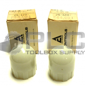 NEW LOT OF 2 ALLIS-CHALMERS OT-CW1L WHITE RELACEMENT LENS 25-120-244.031