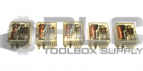LOT OF 5 POTTER & BRUMFIELD R10-E1M4-V700 RELAY 24VDC COIL