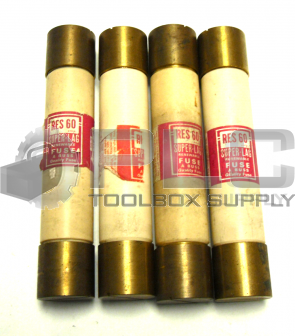 LOT OF 4 BUSSMAN RES 60 SUPER-LAG RENEWABLE RES-60