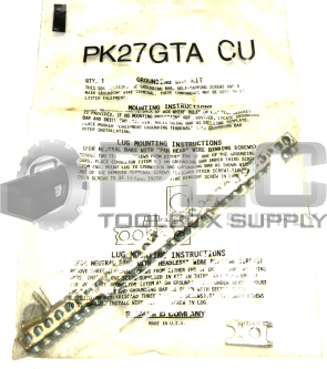 NEW SQUARE D PK27GTA CU PANELBOARD GROUND BAR KIT