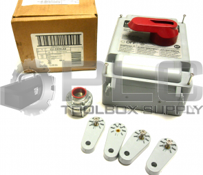 NEW LEVITON DS30-AX SAFETY DISCONNECT SWITCH NON-F 30AMP 3POLE 600VAC
