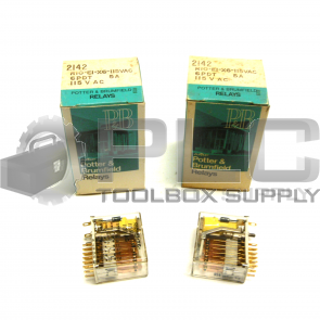 NEW LOT OF 2 POTTER & BRUMFIELD R10-E1-X6 RELAY 