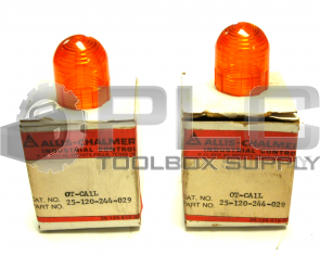 NEW LOT OF 2 ALLIS-CHALMERS OT-CA1L AMBER REPLACEMENT LENS