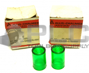 NEW LOT OF 2 ALLIS-CHALMERS OT-BG2L GREEN REPLACEMENT LENS