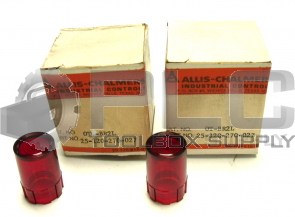 NEW LOT OF 2 ALLIS-CHALMERS OT-BR2L REPLACEMENT LENS RED
