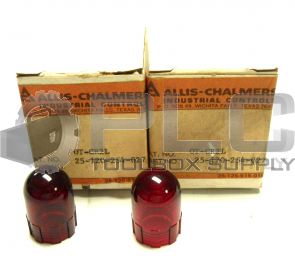 NEW LOT OF 2 ALLIS-CHALMERS OT-CR2L REPLACEMENT LENS RED