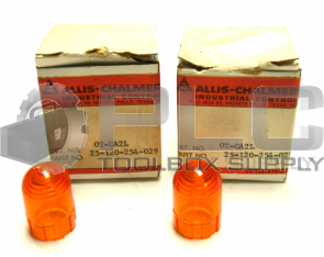 NEW LOT OF 2 ALLIS-CHALMERS OT-CA2L REPLACEMENT LENS AMBER