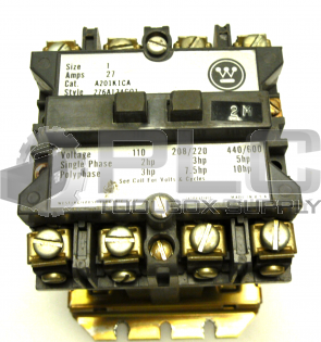 WESTINGHOUSE A201K1CA CONTACTOR 27AMP 3POLE