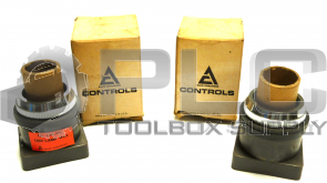 NEW LOT OF 2 ALLIS-CHALMERS OT-LPL PILOT LIGHTS PUSH TO TEST LIGHTS