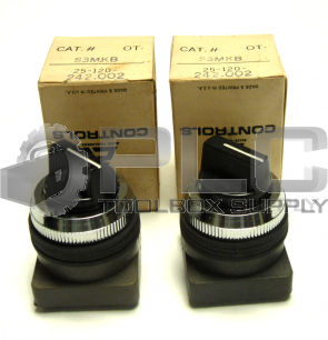 NEW LOT OF 2 ALLIS-CHALMERS OT-S3MKB SELECTOR SWITCH 25-120-242.002