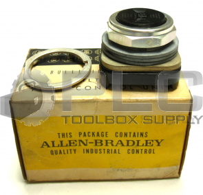 NEW ALLEN BRADLEY 800T-A2 /SER N FLUSH HEAD PUSH BUTTON UNIT BLACK BUTTON