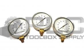 LOT OF 3 ENERPAC 4" PSI PRESSURE GUAGE 0-100