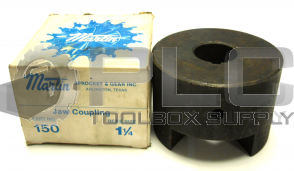 NEW MARTIN 150 JAW COUPLING BORE SIZE 1 1/4
