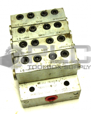 LUBRIQUIP MSP-5T FEEDER BLOCK H85 MANIFOLD HYDRAULIC VALVE
