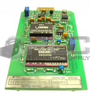 IRCON 50126-4 OUTPUT BOARD 53 4-20 MADC ISOL