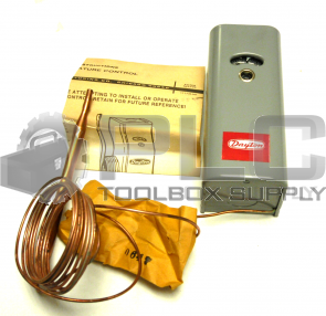 NEW DAYTON 2E399 REMOTE BULB S.P.D.T THERMOSTAT MOTOR RATING 120V. 240V