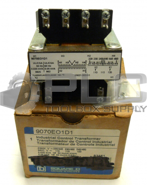 NEW SQUARE D 9070EO1D1 INDUSTRIAL CONTROL TRANSFORMER