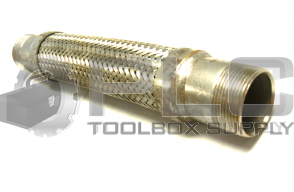 NEW STAINLESS STEEL BRAIDED TUBE 12 1/4'' X 1 3/4 '' THREADED