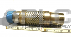 NEW STAINLESS STEEL BRAIDED TUBE 8 1/2'' X 1 3/4 '' THREADED