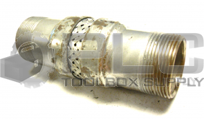 NEW STAINLESS STEEL BRAIDED TUBE 6'' X 1 3/4'' THREADED