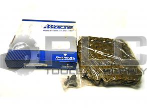 NEW MORSE 127741 SINGLE STRAND ROLLER CHAIN 120R 10FT W/ CONNECTING LINK 
