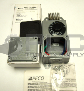 NEW PECO TF115-001 NEMA 4X, SPDT LINE VOLTAGE THERMOSTAT RAINTIGHT