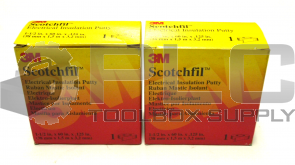 NEW LOT OF 2 3M SCOTCHFIL ELECTRICAL INSULATION PUTTY 1-1/2 IN. X60 IN. X 125 IN