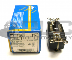 NEW LEVITON 1257 CONTACT QUIET TOGGLE SWITCH BROWN 