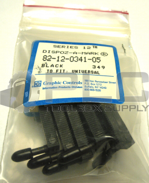 NEW GRAPHIC CONTROLS 82-12-0341-05 DISPOZ-A-MARK BLACK SERIES 12