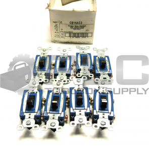 NEW LOT OF 8 P & S CS15AC3 THREE WAY SWITCH 3 WAY  BROWN