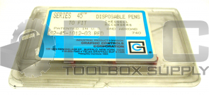 NEW PACKAGE OF 3 GRAPHIC CONTROLS 82-45-1012-03 RED DISPOSABLE PENS