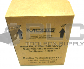 NEW MONITOR TECHNOLOGIES 1-8301-1 MONITOR BIN LEVEL MODEL KA 115VAC 2CIR 