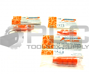 NEW LOT OF 3 PACKS SEALED LOC-LINE 41412 NUT ADAPTER 3/8'' 4 IN A PACK