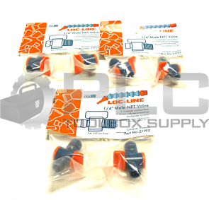 NEW LOT OF 3 SEALED LOC LINE 21192  MALE NPT VALVE 1/4''  2 IN EACH PACK 