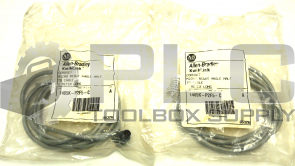 NEW LOT OF 2 ALLEN BRADLEY 1485K-P2F5-C /SER A MICRO RIGHT ANGLE MALE TO CABLE 