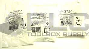 NEW LOT OF 3 HUBBELL SHC1020 CORD CONNECTOR, ALUMINUM N.P.T HUB SIZE 1/2" ORANGE
