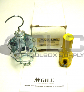 NEW MCGILL 7000SRG GROUNDED INDUSTRIAL EXTENSION LIGHT RUBBER HANDLE NO CORD
