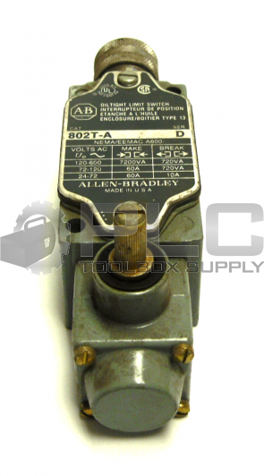 ALLEN BRADLEY 802T-A OILTIGHT LIMIT SWITCH SERIES D Z-16065 HEAD 