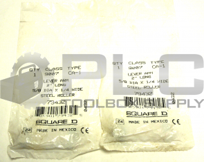 NEW LOT OF 2 SEALED SQUARE D 9007 CA-1 ROLLER LEVER ARM 2" LONG 