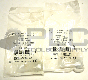 NEW LOT OF 2 SEALED SQUARE D 9007 MA-11 LEVER ARM 1 1/2" LONG W/STEEL ROLLER