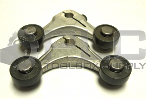 LOT OF 2 MICROSWITCH 6PA102 NYLON ROLLER FORK ARM