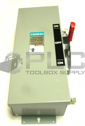 NEW SIEMENS DTNF361J HEAVY DUTY DOUBLE THROW SAFETY SWITCH 3P/30A/600V-250VDC