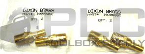 NEW SEALED LOT OF 2 DIXON BRASS 1030808C 1/2" HOSE ID X 1/2" MALE NPTF SWIV QTY4