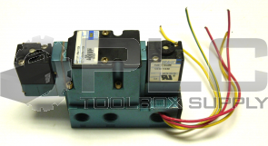 MAC 6221C-211-PM-111DA FOUR PORT 2 POSITION DBL SOLENOID HYDRAULIC VALVE 