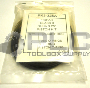 NEW SEALED NOPAK PK3-325A CLASS 3 BUNA 3.25" PISTON KIT