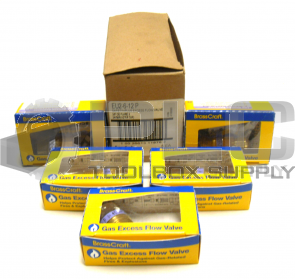 NEW LOT OF 5 BRASSCRAFT EU2-6-12 P SAFETY PLUS EXCESS FLOW VALVE  3/8" X 3/4"