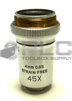 BAUSCH & LOMB 4MM 0.85 STRAIN FREE 45X MICROSCOPE OBJECTIVE